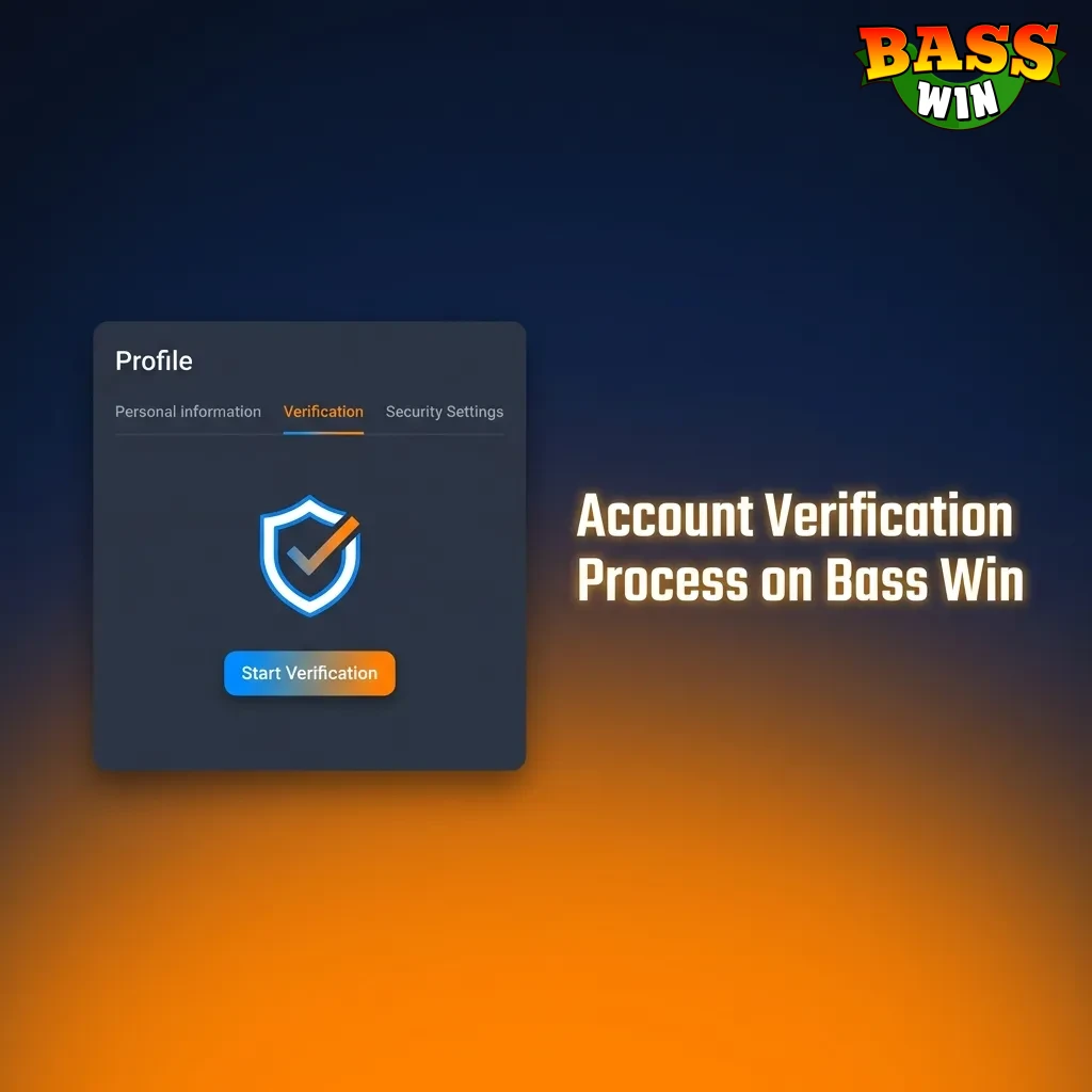 Bass Win account verification steps showing ID upload, proof of address, and selfie requirements for UK members