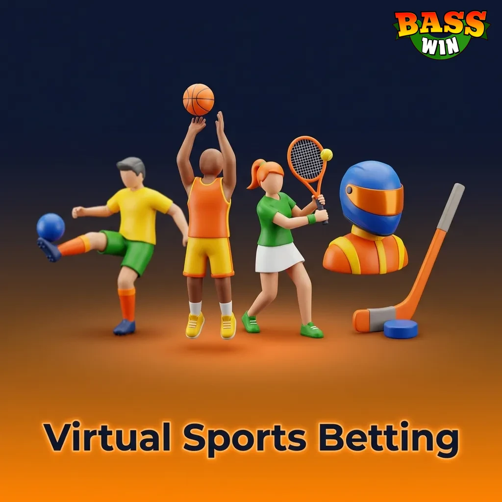 Virtual sports betting interface showing simulated football, horse racing, greyhounds, and motorsport events